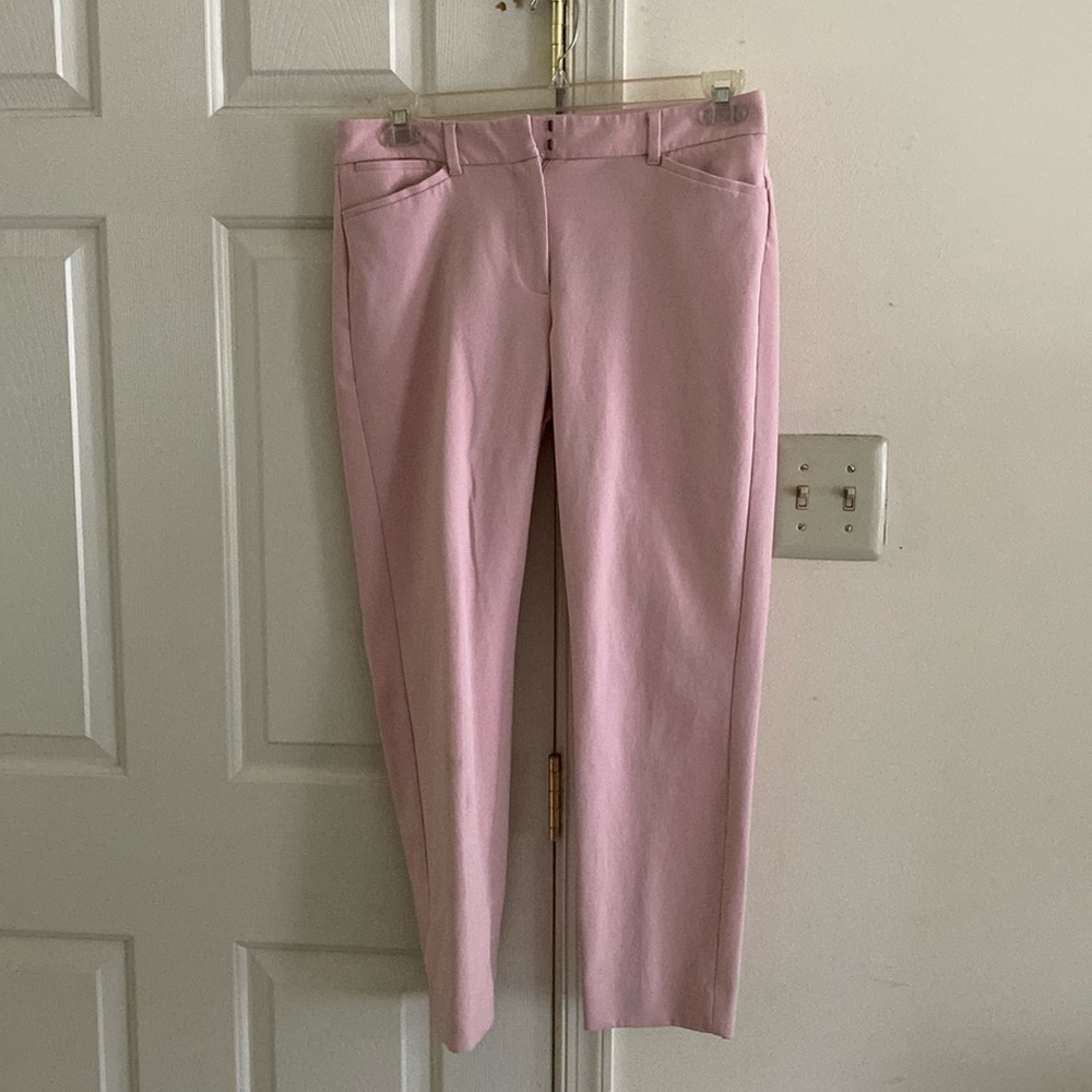 Pink ankle length pants